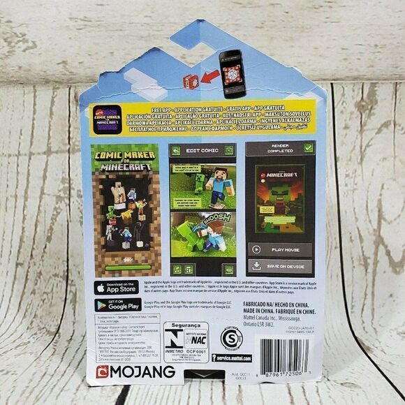 Mattel Mojang Minecraft Comic Maker Action Figure Enderman GCC23 - Picture 3 of 12